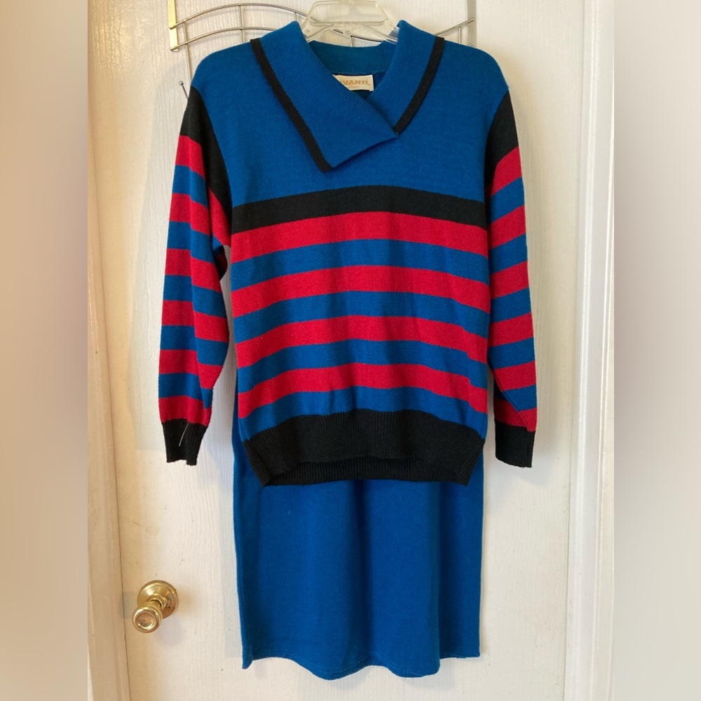 Vintage Vivanti Sweater and Skirt Set